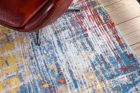 modern colorful carpet streaks