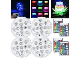 Led Lights Battery Operated 4x Remote Control Colored Led Waterproof Efx Accent Newegg Com