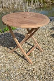 Mortimer 80cm Round Teak Folding Table