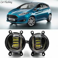 Us 56 06 13 Off 3 In 1 Functions Led For Ford Fiesta 2009 2014 2015 2016 Drl Daytime Running Light Car Projector Fog Lamp With Yellow Signal In Car