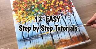 Acrylic Painting Ideas Easy 12 Step