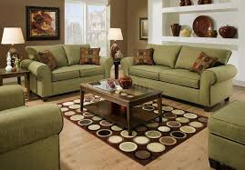 Olive Fabric Modern Casual Sofa