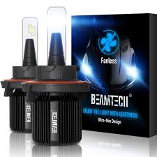 Beamtech H13 Led Headlight Bulbs Fanless Csp Y19 Chips 8000
