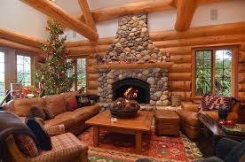Log Home Dressed For Rustic