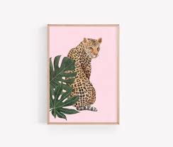 Leopard Print Wall Decor Boho Cheetah