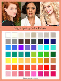 bright spring color palette and