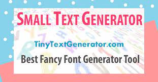 small text generator small font for