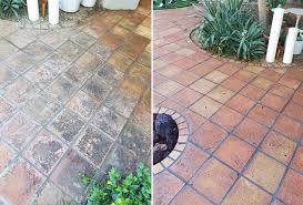 Saltillo Patio Deep Cleaned And Sealed