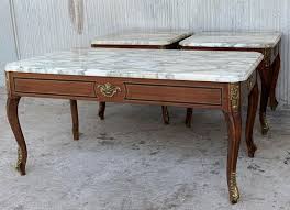Louis Xv Style Mahogany And Marble Top