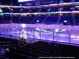 Amalie Arena View From Section 115 Dress Code Enforced Rows