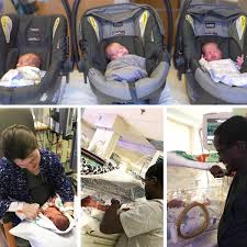 Rare Identical Newborn Triplets Born At