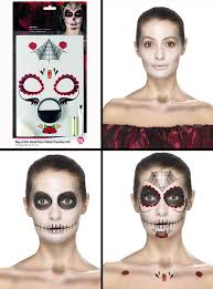day of the dead tattoo makeup set
