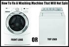 Washer is not spinning