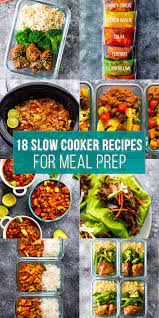 18 slow cooker meal prep recipes