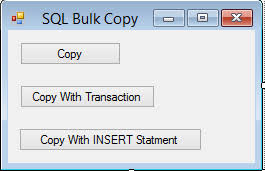 transferring data using sqlbulkcopy and