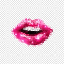 lipstick diamond lips triangle
