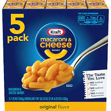 kraft mac cheese 5 pack canned and
