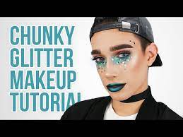 chunky glitter festival makeup tutorial