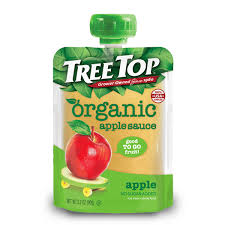 no sugar added apple sauce fruit pouch