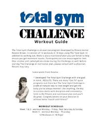 Total Gym Workout Chart Pdf Scouting Web