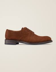 Corby Derby Shoes Chestnut Suede