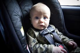 Aufnahme Eines Babys In Seinem Autositz
