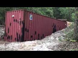 shipping container underground storm