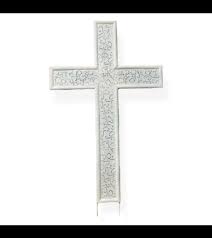 Large Metal Etched Cross Send To