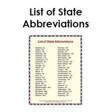 list of state abbreviations tim s