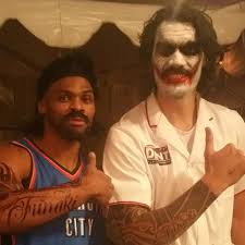 The best gifs are on giphy. Russell Westbrook Dressed Up As Teammate Steven Adams For Halloween Mustache And All Sbnation Com