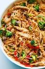 asian chicken and noodles