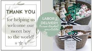 labor delivery nurse gift basket idea