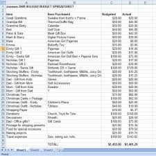 Create Holiday Gift Expense Spreadsheet Mommysavers Example Of