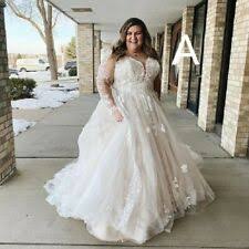 Feeling ecstatic as you walk down the aisle. Long Sleeve Wedding Dresses 28w Women S Size For Sale Ebay