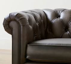 chesterfield leather sofa pottery barn