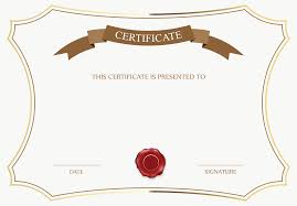 White And Brown Certificate Template Png Image Gallery