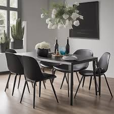 what color table goes with black chairs