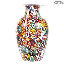 Millefiori Mix Vase Murano Glass