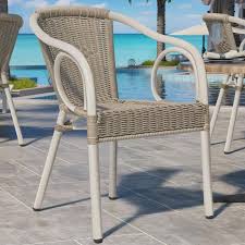 Argos Rattan Bistro Chair Grey