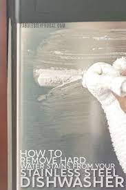 how to remove hard water stains from