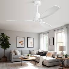 white ceiling fan with remote control