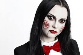 a billy the puppet from saw cosplay