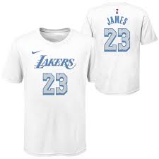 Shop nba city edition jerseys and uniforms at fansedge. Lebron James Los Angeles Lakers City Edition Youth Nba T Shirt
