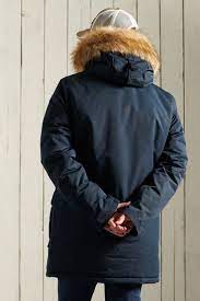 Buy Superdry Blue Everest Parka Coat