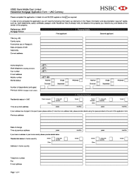 Hsbc Residential Mortgage Pdf Form Fill Out And Sign