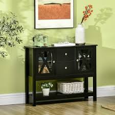 Homcom Modern Sideboard Glass Door