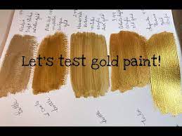 Let S Test Gold Paint