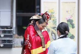 korean traditional wedding ceremony in
