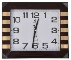 Large 40cm X 35cm Rectangle Wall Clock