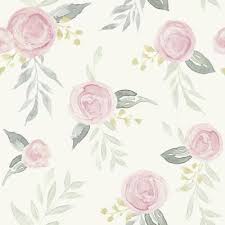 Floral Wallpaper Home Decor The Home Depot